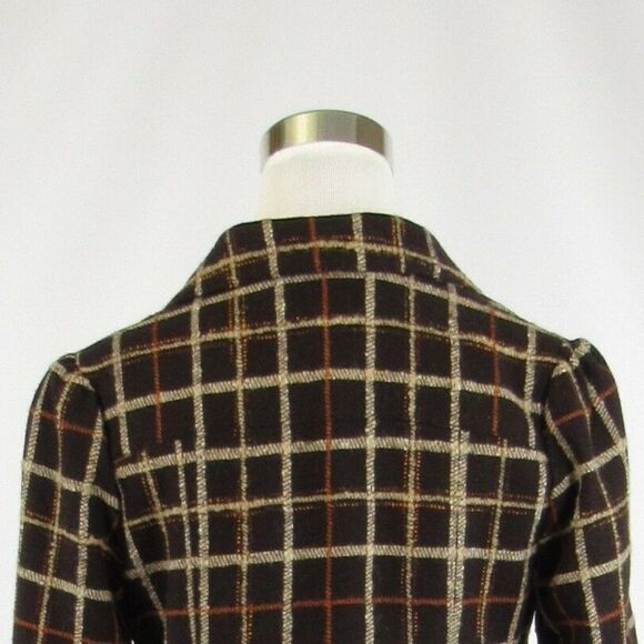 Alex Gaines dark brown beige jacket 6 - Picture 8 of 8